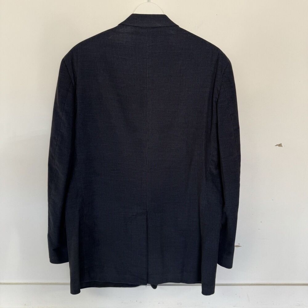 Perry Ellis Sport Coat Blazer Navy Corduroy Suit Jacket Cotton 42 Regular - Picture 3 of 16